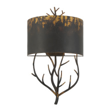 Golden 4500-WSC ABI - Wry Lighting Arboreal 2-light Wall Sconce in Antique Black Iron